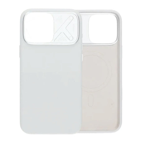 iPhone 16 Pro Max Skal Silikon Kamerasarg MagSafe Vit