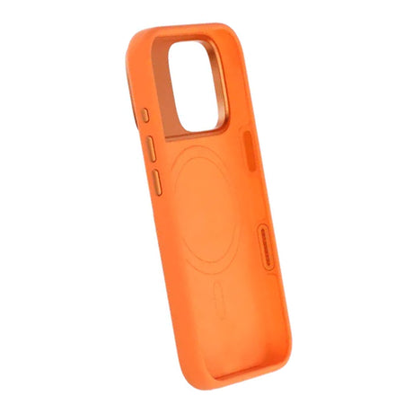 iPhone 16 Pro Skal Silikon Kamerasarg MagSafe Orange