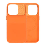 iPhone 16 Pro Skal Silikon Kamerasarg MagSafe Orange