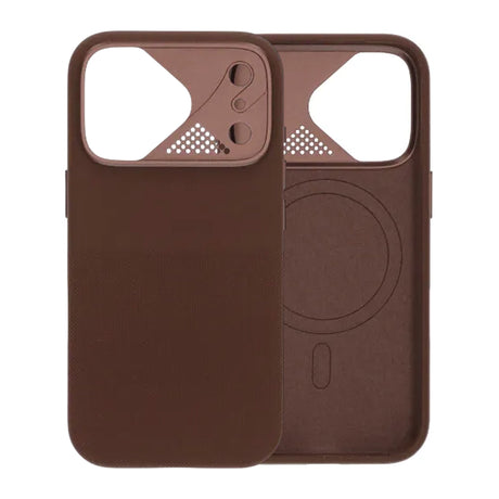 iPhone 17 Pro Max Skal Silikon Kamerasarg MagSafe Brun