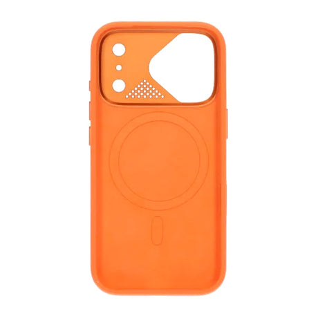 iPhone 17 Pro Max Skal Silikon Kamerasarg MagSafe Orange
