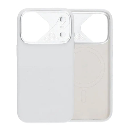 iPhone 17 Pro Max Skal Silikon Kamerasarg MagSafe Vit