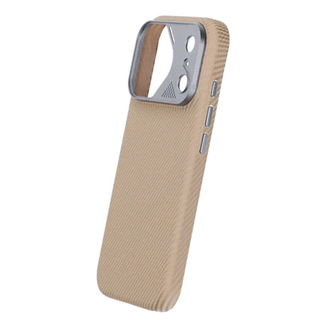 iPhone 17 Pro Skal Kolfibermönster MagSafe Beige