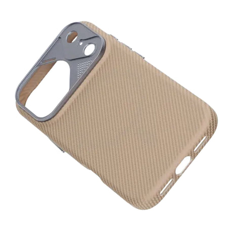 iPhone 17 Pro Max Skal Kolfibermönster MagSafe Beige
