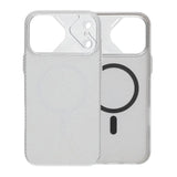 iPhone 17 Pro Max Skal Kolfibermönster MagSafe Silver