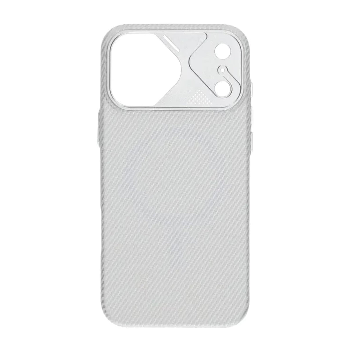 iPhone 17 Pro Max Skal Kolfibermönster MagSafe Silver