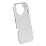iPhone 17 Pro Skal Kolfibermönster MagSafe Silver