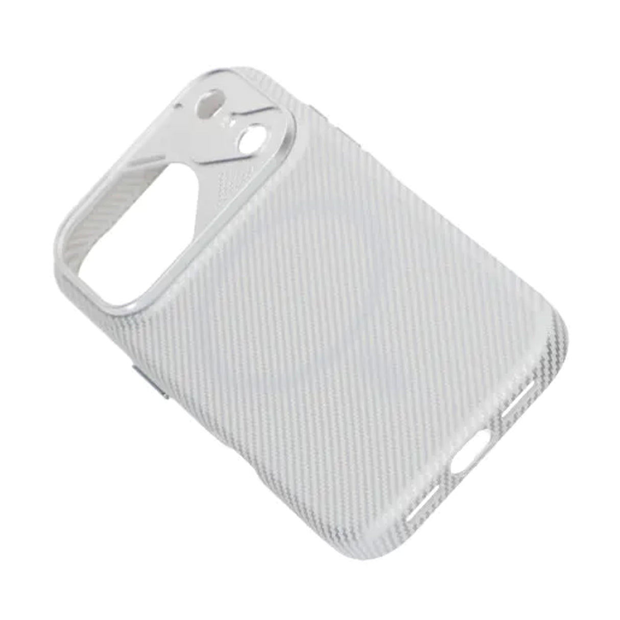 iPhone 17 Pro Skal Kolfibermönster MagSafe Silver