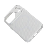 iPhone 17 Pro Skal Kolfibermönster MagSafe Silver