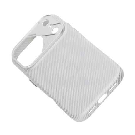iPhone 17 Pro Skal Kolfibermönster MagSafe Silver
