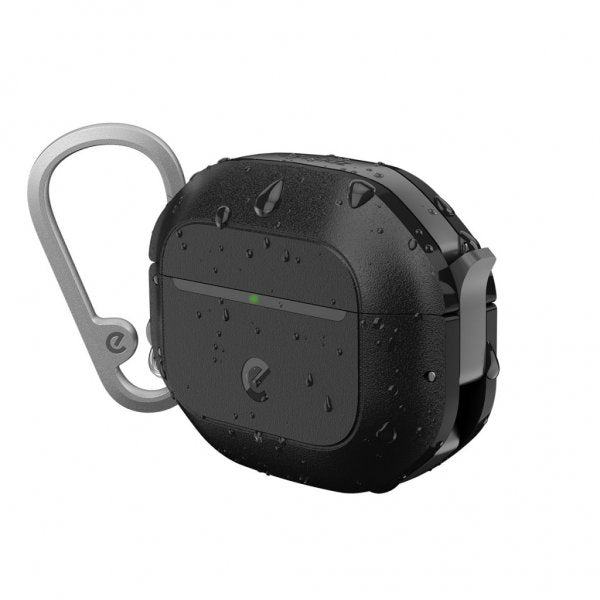KeyBudz AirPods 4 Skal ElementProof Series Carbon Black