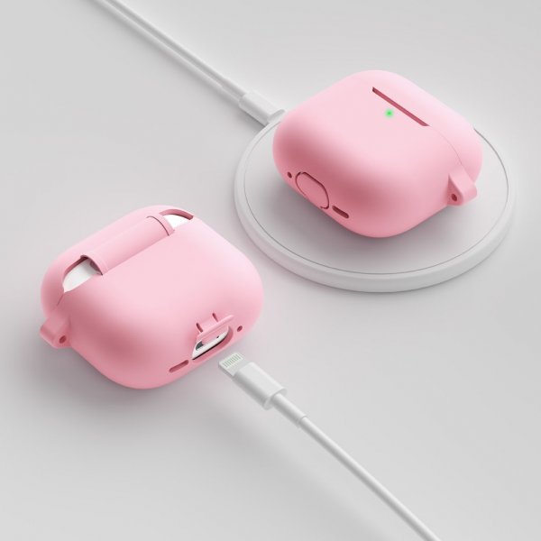 KeyBudz AirPods 4 Skal Elevate Series Blush Pink