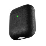 KeyBudz AirPods (1/2) Skal PodSkinz Äkta Läder Svart