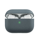 KeyBudz AirPods Pro Skal PodSkinz Äkta Läder Skiffer