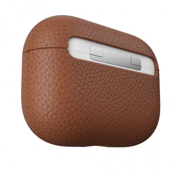 KeyBudz AirPods Pro Skal PodSkinz Äkta Läder Brun