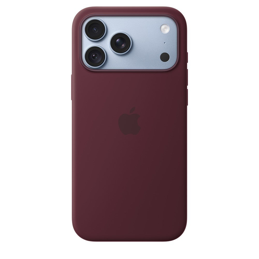 Apple Original iPhone 18 Pro Max Skal Silicone Case MagSafe Burgundy