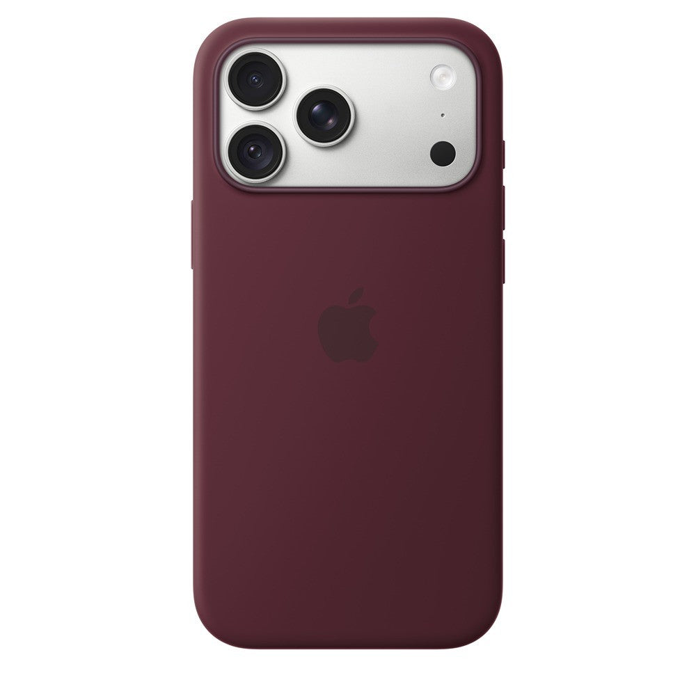Apple Original iPhone 18 Pro Max Skal Silicone Case MagSafe Burgundy