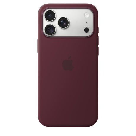 Apple Original iPhone 18 Pro Max Skal Silicone Case MagSafe Burgundy