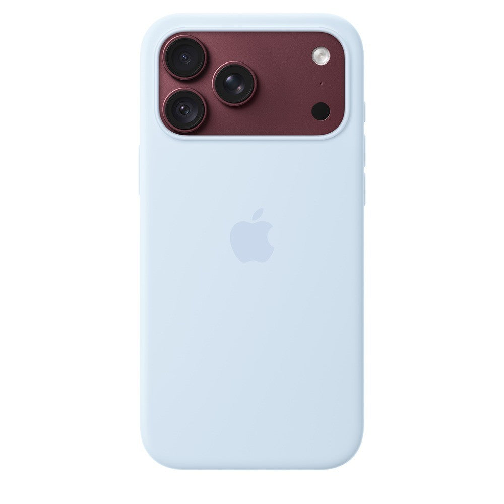 Apple Original iPhone 18 Pro Max Skal Silicone Case MagSafe Crisp Blue