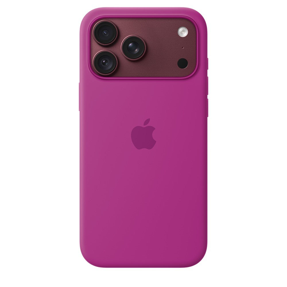 Apple Original iPhone 18 Pro Max Skal Silicone Case MagSafe Magenta