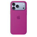 Apple Original iPhone 18 Pro Max Skal Silicone Case MagSafe Magenta