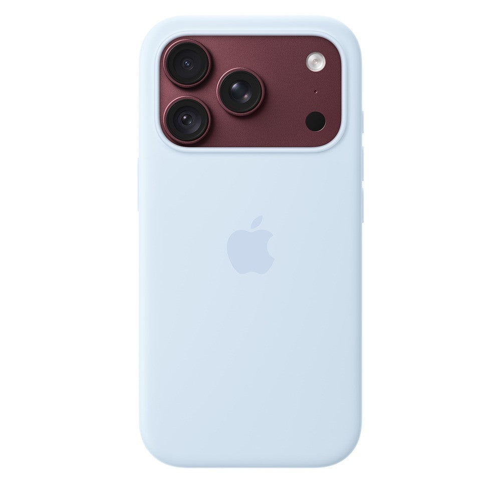 Apple Original iPhone 18 Pro Skal Silicone Case MagSafe Crisp Blue