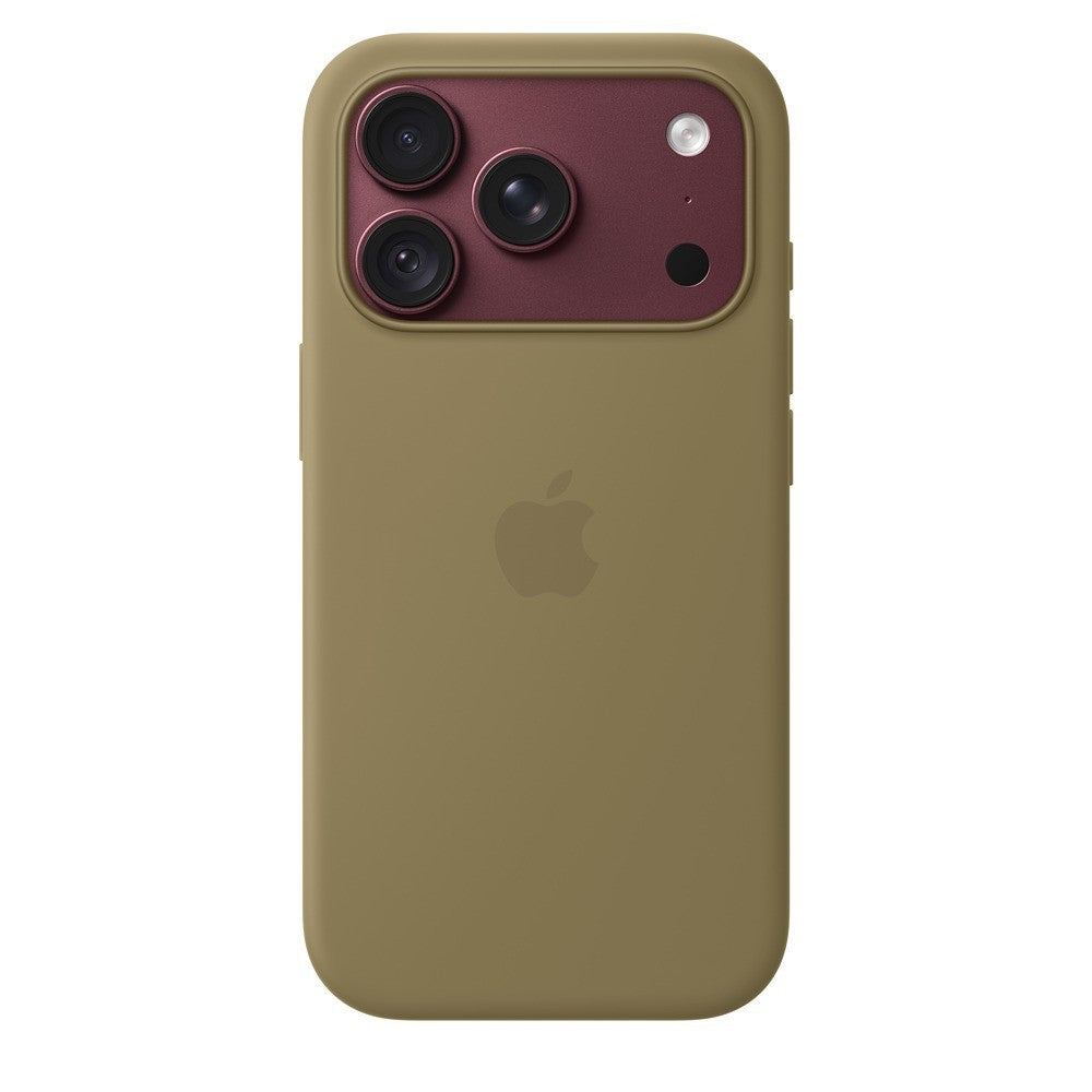 Apple Original iPhone 18 Pro Skal Silicone Case MagSafe Olive