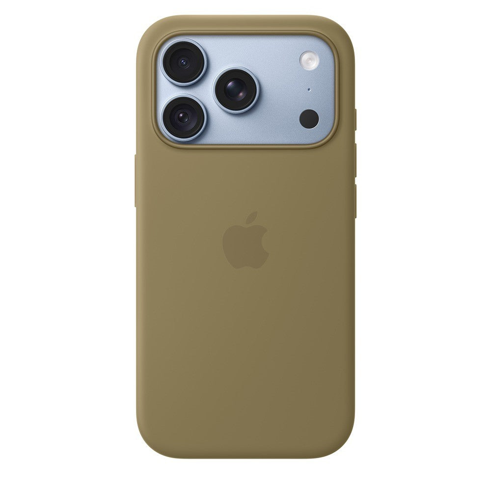 Apple Original iPhone 18 Pro Skal Silicone Case MagSafe Olive