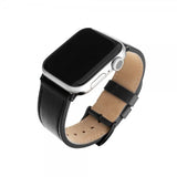 Fixed Apple Watch 38/40/41/42mm Armband Leather Strap Svart
