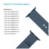 Fixed Apple Watch 38/40/41/42mm Armband Silicone Sporty Strap Ljusblå