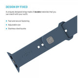 Fixed Apple Watch 38/40/41/42mm Armband Silicone Sporty Strap Ljusblå