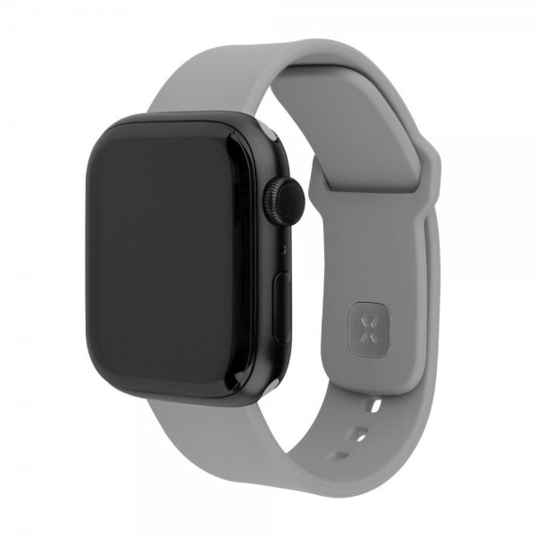 Fixed Apple Watch 38/40/41/42mm Armband Silicone Sporty Strap Grå