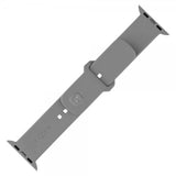 Fixed Apple Watch 38/40/41/42mm Armband Silicone Sporty Strap Grå