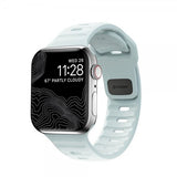Nomad Apple Watch 38/40/41/42mm Armband Sport Band Icy Blue Glow