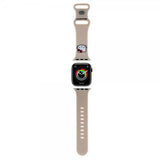 Hello Kitty Apple Watch 38/40/41/42mm Armband Liquid Silicone Beige