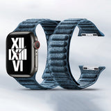 Apple Watch 38/40/41/42mm Armband Mocka Blå