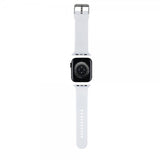 Karl Lagerfeld Apple Watch 38/40/41/42mm Armband Rubber NFT Choupette Vit