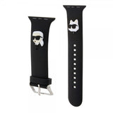 Karl Lagerfeld Apple Watch 38/40/41mm Armband Rubber NFT Karl & Choupette Svart