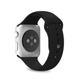 Puro Apple Watch 38/40/41/42mm Armband ICON Silicone Band Svart
