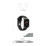 Puro Apple Watch 38/40/41/42mm Armband ICON Silicone Band Svart