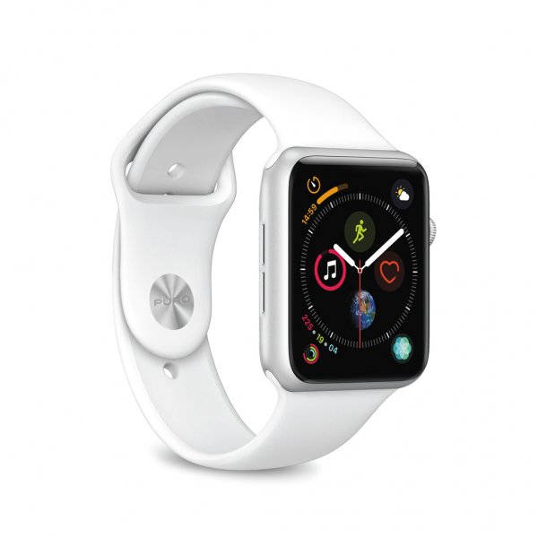 Puro Apple Watch 38/40/41/42mm Armband ICON Silicone Band Vit