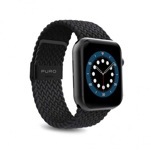 Puro Apple Watch 38/40/41/42mm Armband Loop Svart