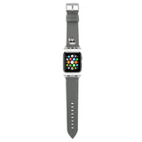 Karl Lagerfeld Apple Watch 38/40/41mm Armband Saffiano Silver