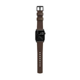 Nomad Apple Watch 38/40/41/42mm Armband Modern Band Black Hardware Rustic Brown