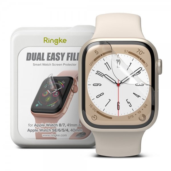 Ringke Apple Watch 40/41mm Skärmskydd Dual Easy Film 3-pack