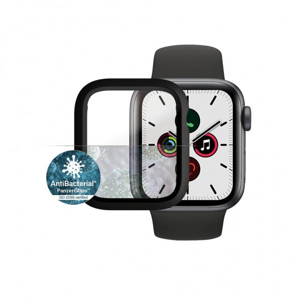 PanzerGlass Apple Watch 40mm (Series 4/5/6/SE) Skal med Skärmskydd Full Body Protection Svart