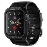 Spigen Apple Watch 40/41mm Skal med armband Rugged Armor Pro Svart