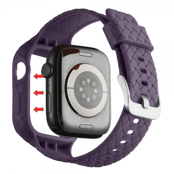 Apple Watch 41mm Armband Vävtextur Lila