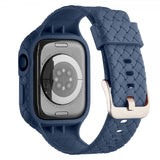 Apple Watch 41mm Armband Vävtextur Mörkblå