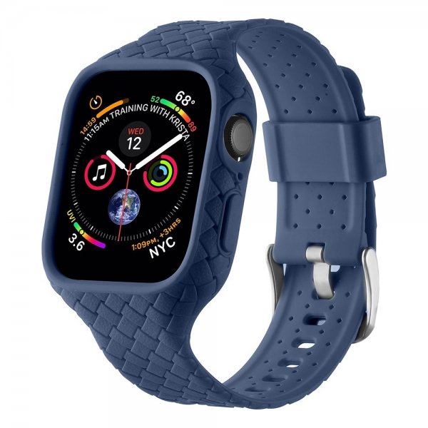 Apple Watch 41mm Armband Vävtextur Mörkblå